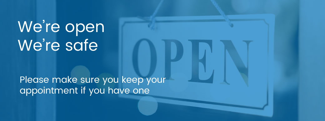 We are open we are safe